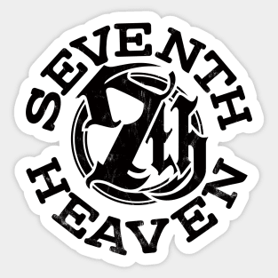 Sector 7 • Seventh Heaven (Black) Sticker